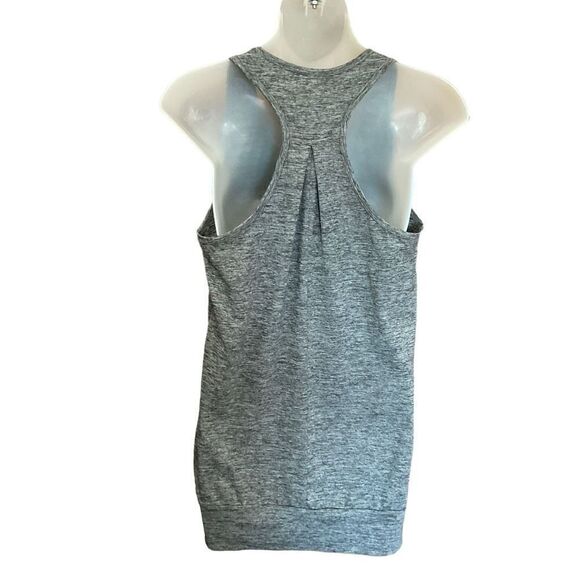 Champion Top Athletic Racerback Grey Black White Poly Spandex Blend Women Medium - Picture 2 of 9
